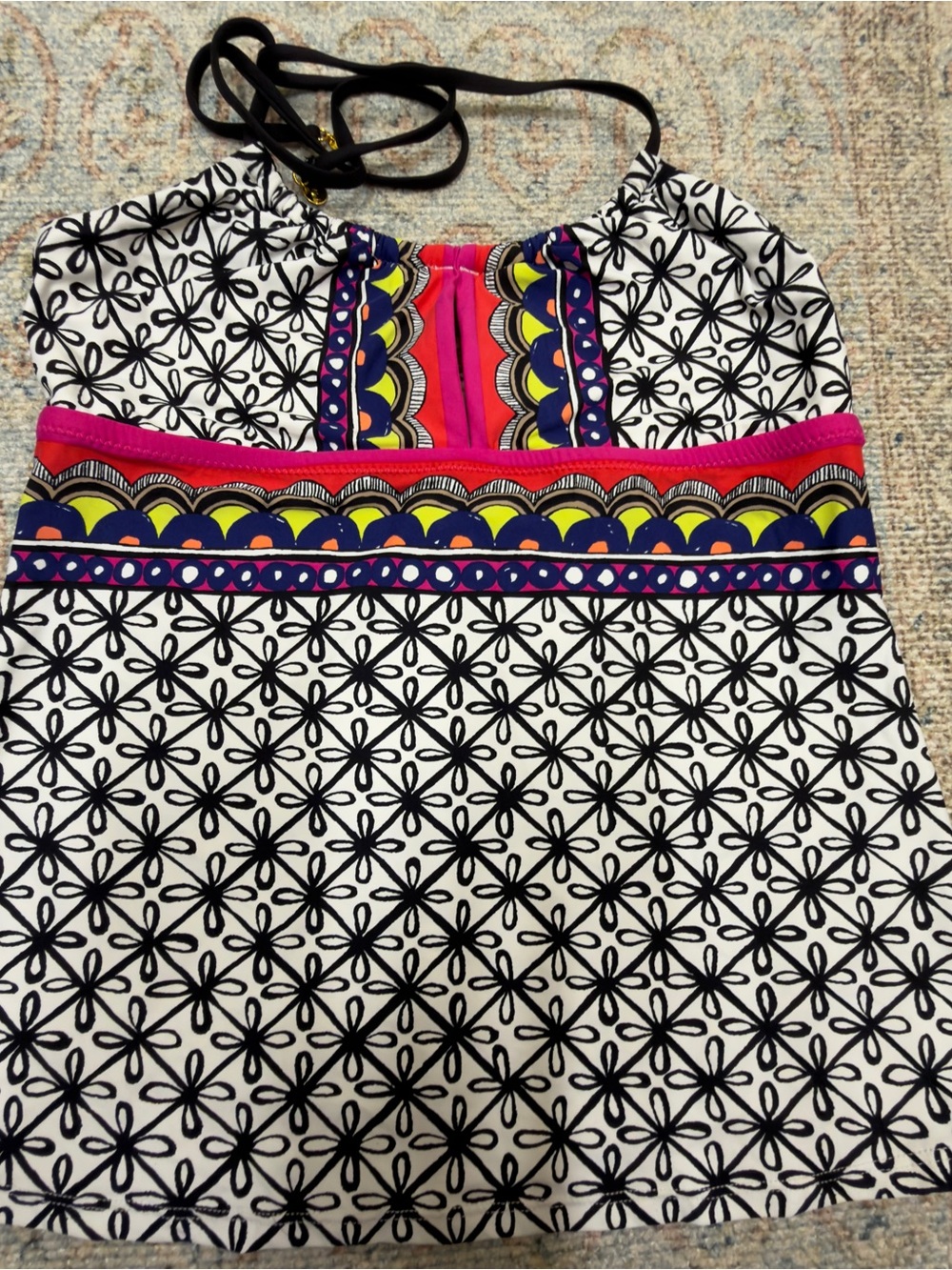 Trina Turk Tanzania Tankini top size 4